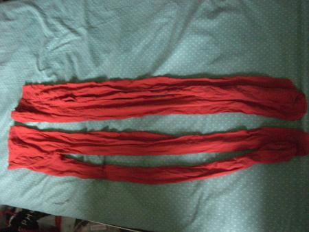 2 paire de collants rouge